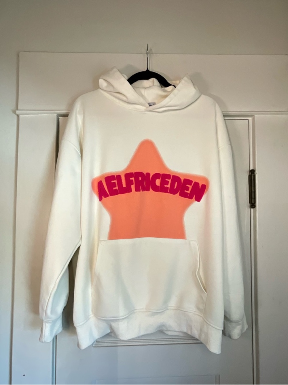 Aelfric Eden Vintage Embroidery Eden Star Cream Hoodie